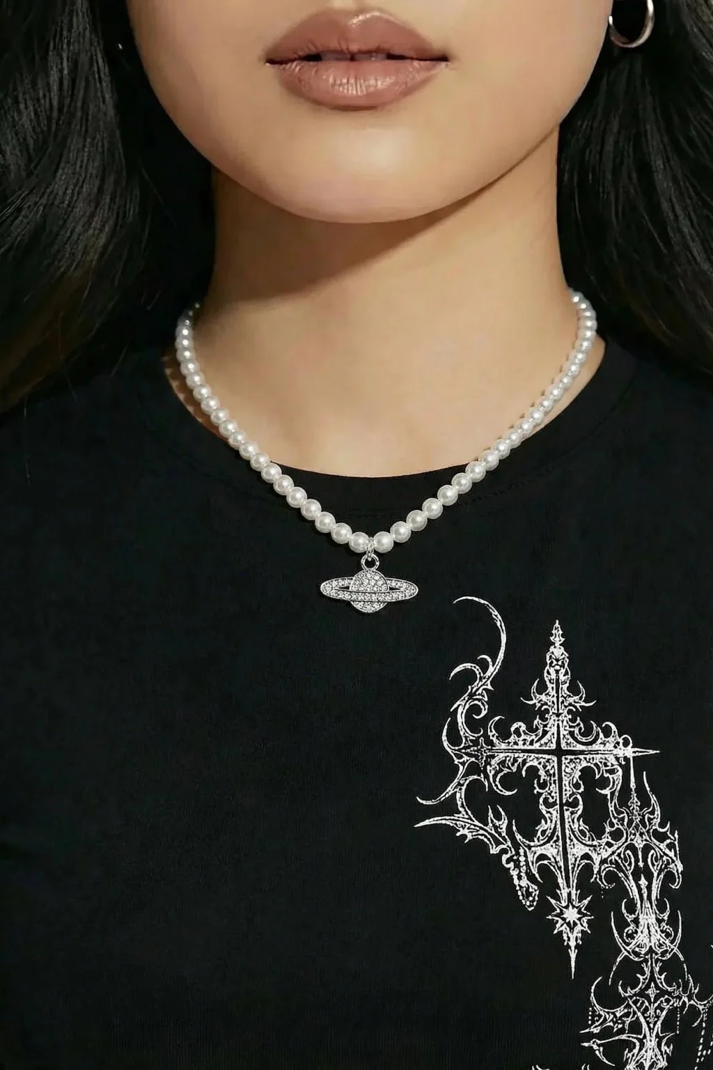 Collier planete et perle - Image 2