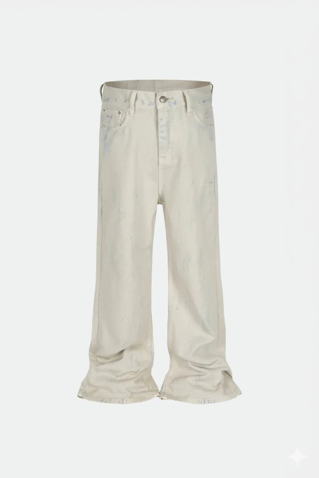 Jean barrel blanc