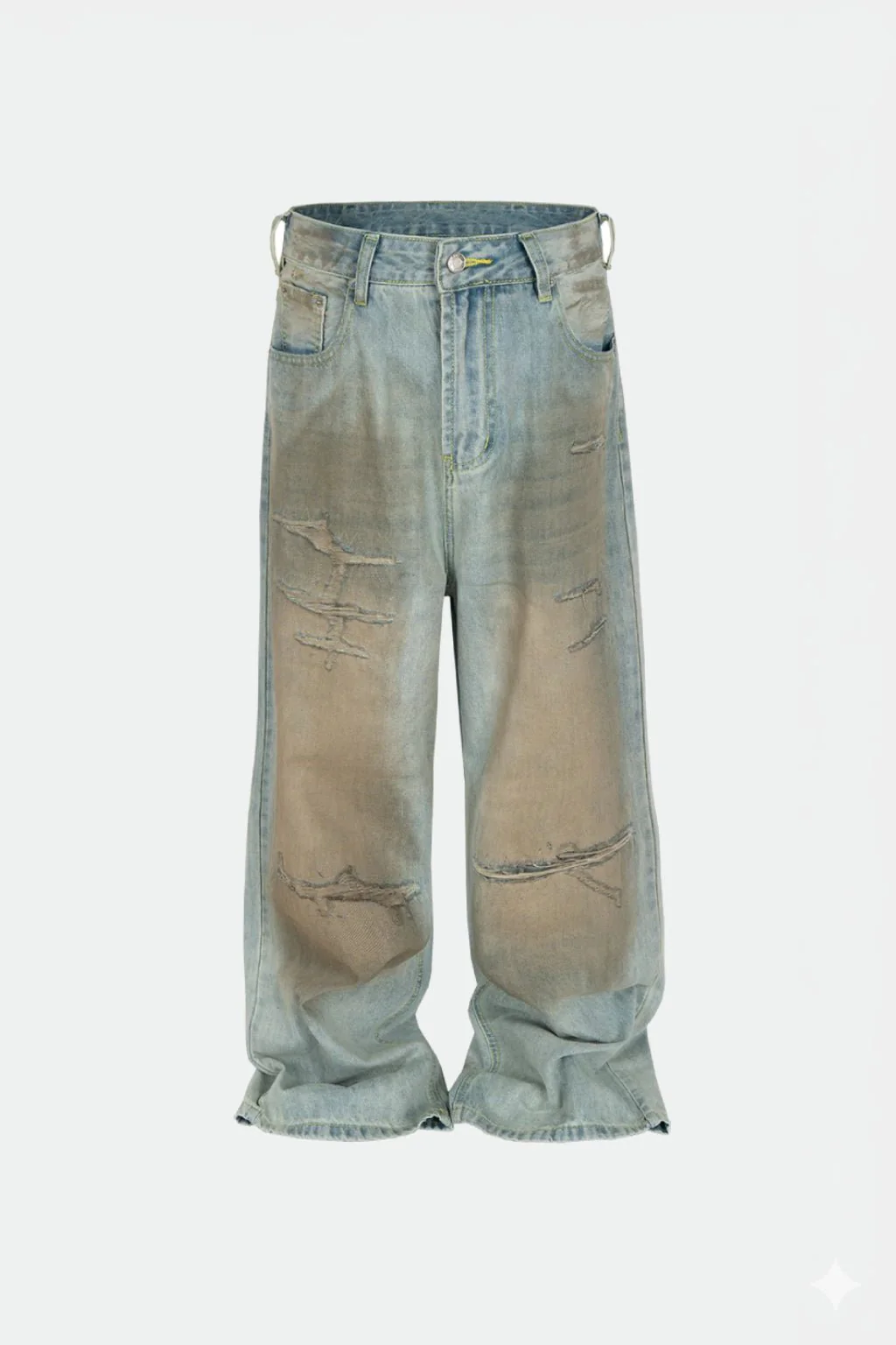 Jean effet sale